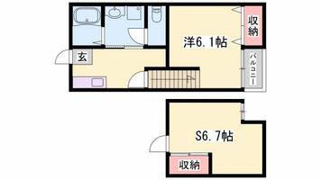 THE CITY姫路獨協大学前105の間取り