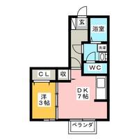リビングタウン榎戸 Cの間取り