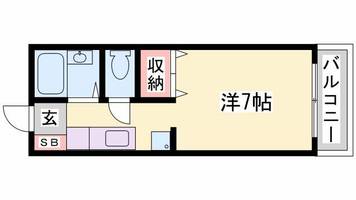 エフメゾン新在家2-2の間取り