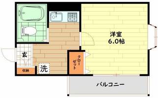 大阪府大阪市中央区内久宝寺町2丁目(マンション)の賃貸物件の間取り