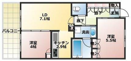物件の間取り画像