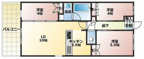 物件の間取り画像
