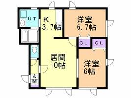 物件の間取り画像