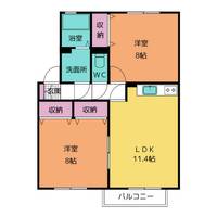 Asobi-PALACE平針台B202の間取り