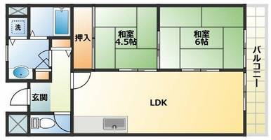 キャッスル水走の間取り