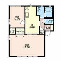 クレール東田 B棟の間取り