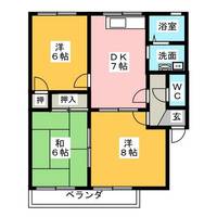 ハイツエミネンスB棟の間取り