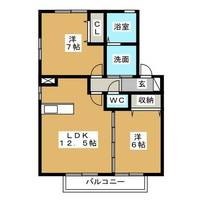 ファミーユ黒沢台Bの間取り