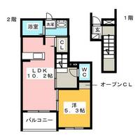 ラルジュ 中花の間取り