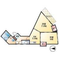 桂山大日町ハイツⅡの間取り