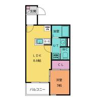 Katze志賀本通南302の間取り