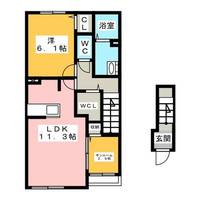 メゾン カルムⅠの間取り