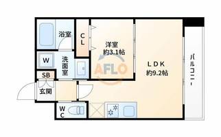 アーバンフラッツ西中島の間取り