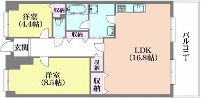 物件の間取り画像