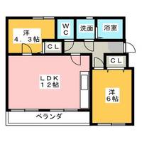 なるみグリーンコーポ6号棟の間取り