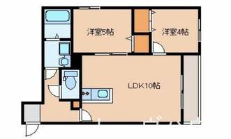 福岡県福岡市東区原田1丁目(アパート)の賃貸物件の間取り