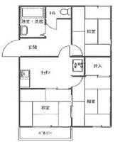 大池ハイツ101の間取り