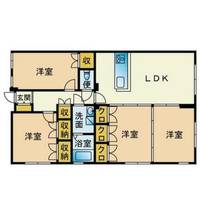 福岡県福岡市早良区昭代3丁目(マンション)の賃貸物件の間取り