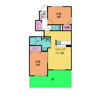 アンジュ Ⅰの間取り