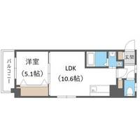 北海道札幌市中央区北十三条西15丁目(マンション)の賃貸物件の間取り