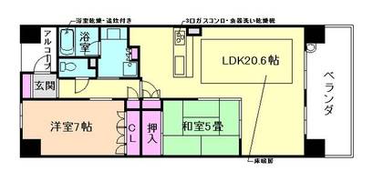 ローレルコート豊中の間取り