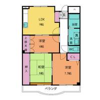 パラサンピア Ⅲの間取り