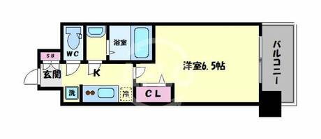 アドバンス大阪ブリアントの間取り