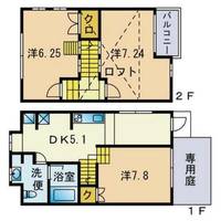 福岡県福岡市城南区堤2丁目(アパート)の賃貸物件の間取り