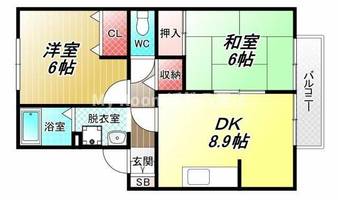セジュール山の手の間取り
