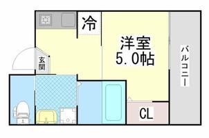 EUNICA甲南山手の間取り