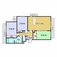 福岡県久留米市合川町(マンション)の賃貸物件の間取り