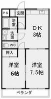 ファミール高畑205の間取り