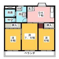 サンライズ城前の間取り