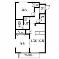 サニーコートOOKAWARA A103の間取り
