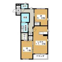 アンソレイユの間取り