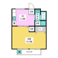コーポ密柑山の間取り