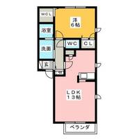 DIAS柏原 A棟の間取り