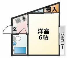 大阪府大阪市東淀川区菅原2丁目(マンション)の賃貸物件の間取り