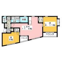 クレストコート蟹江の間取り