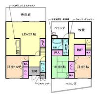 大阪府豊中市本町4丁目(マンション)の賃貸物件の間取り