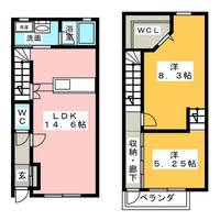 P&Aテラスハウス Aの間取り