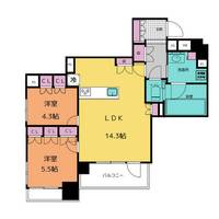 プラウドタワー栄パークアリーナ504の間取り