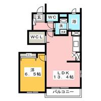 アプローズ Kの間取り