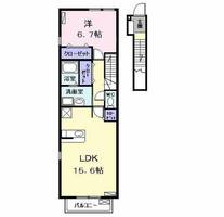 アンジュ八田の間取り