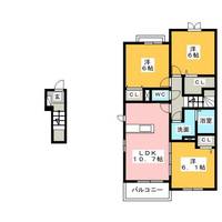 グランディール西囲 C棟の間取り