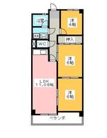 第3ハイツ聖の間取り