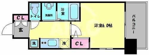 エステムコート大阪WESTⅡの間取り