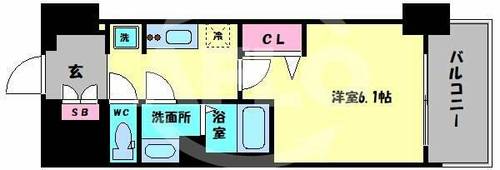 メルディア大正D.C.の間取り