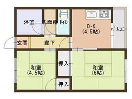 寿ハイツ305の間取り