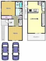 大阪府柏原市大字高井田(一戸建)の賃貸物件の間取り